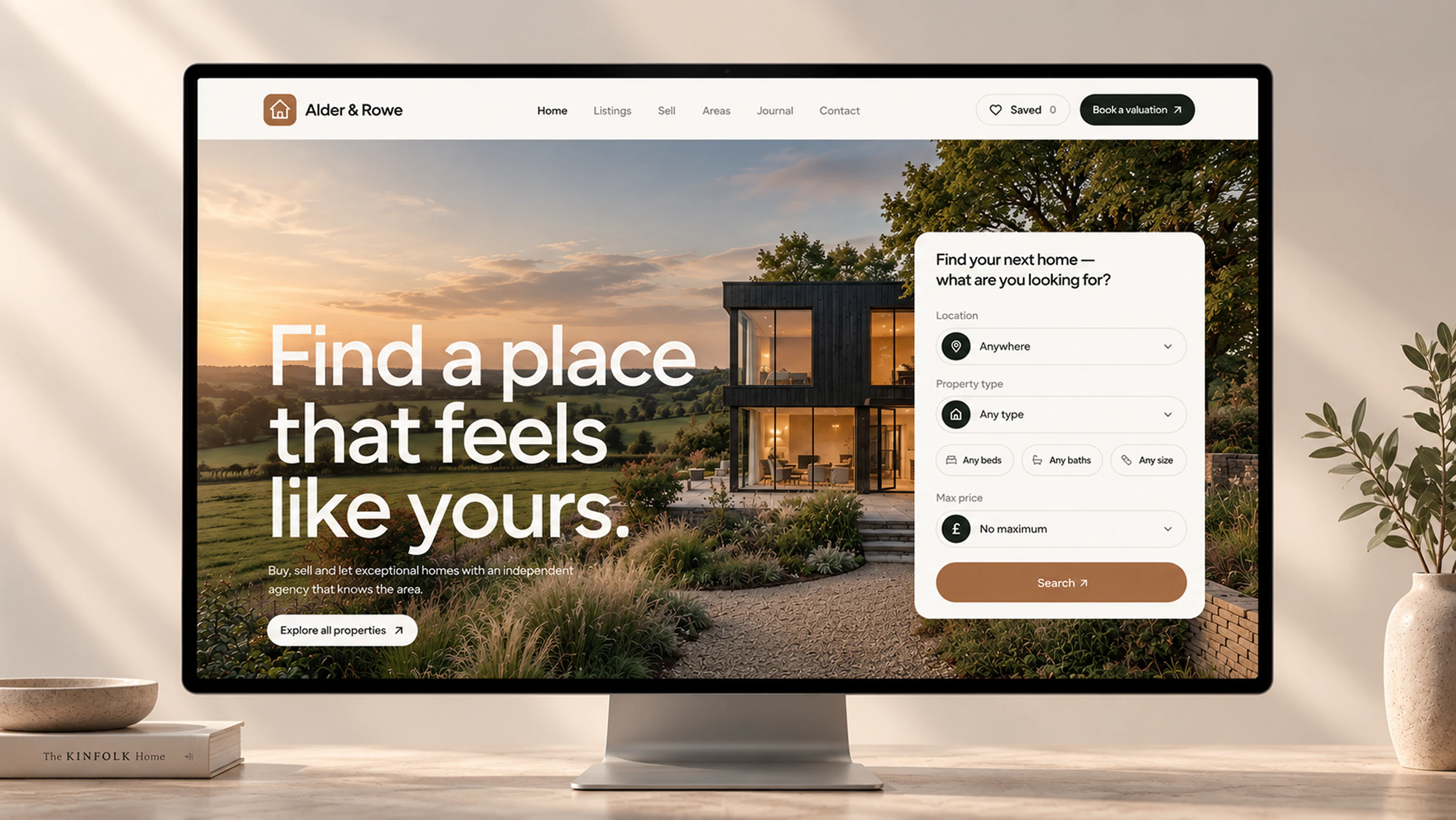 The Alder & Rowe Property website
