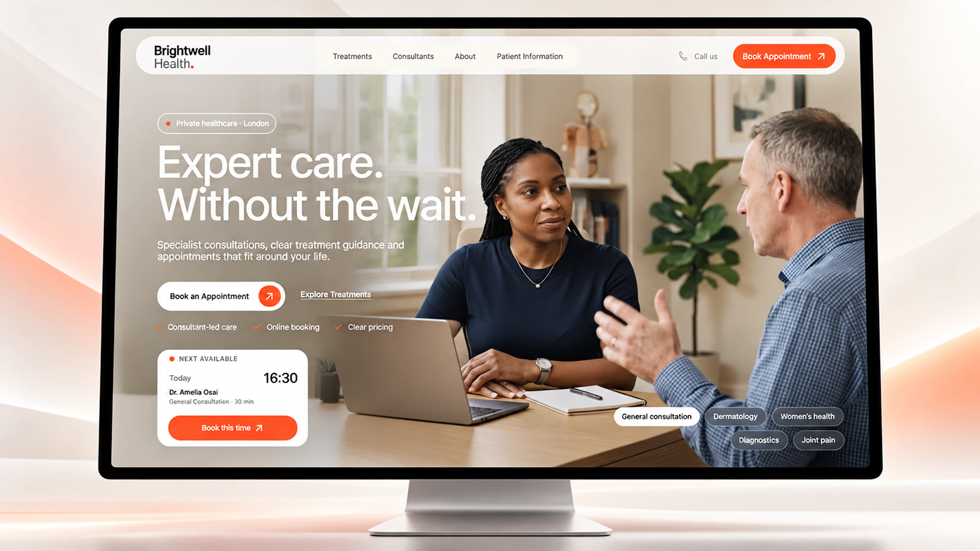 The Brightwell Health website