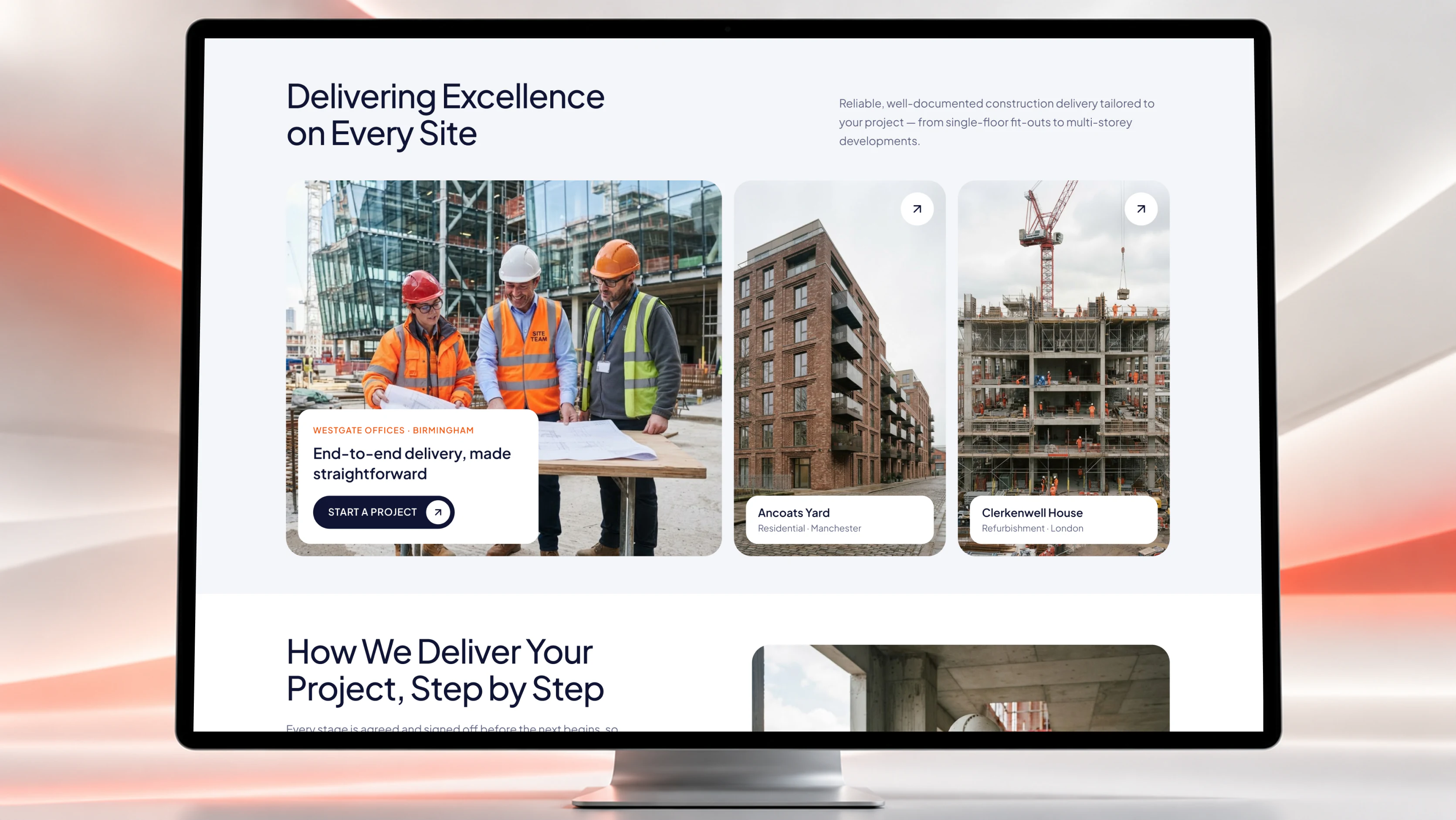 Ferrow Construction homepage design system