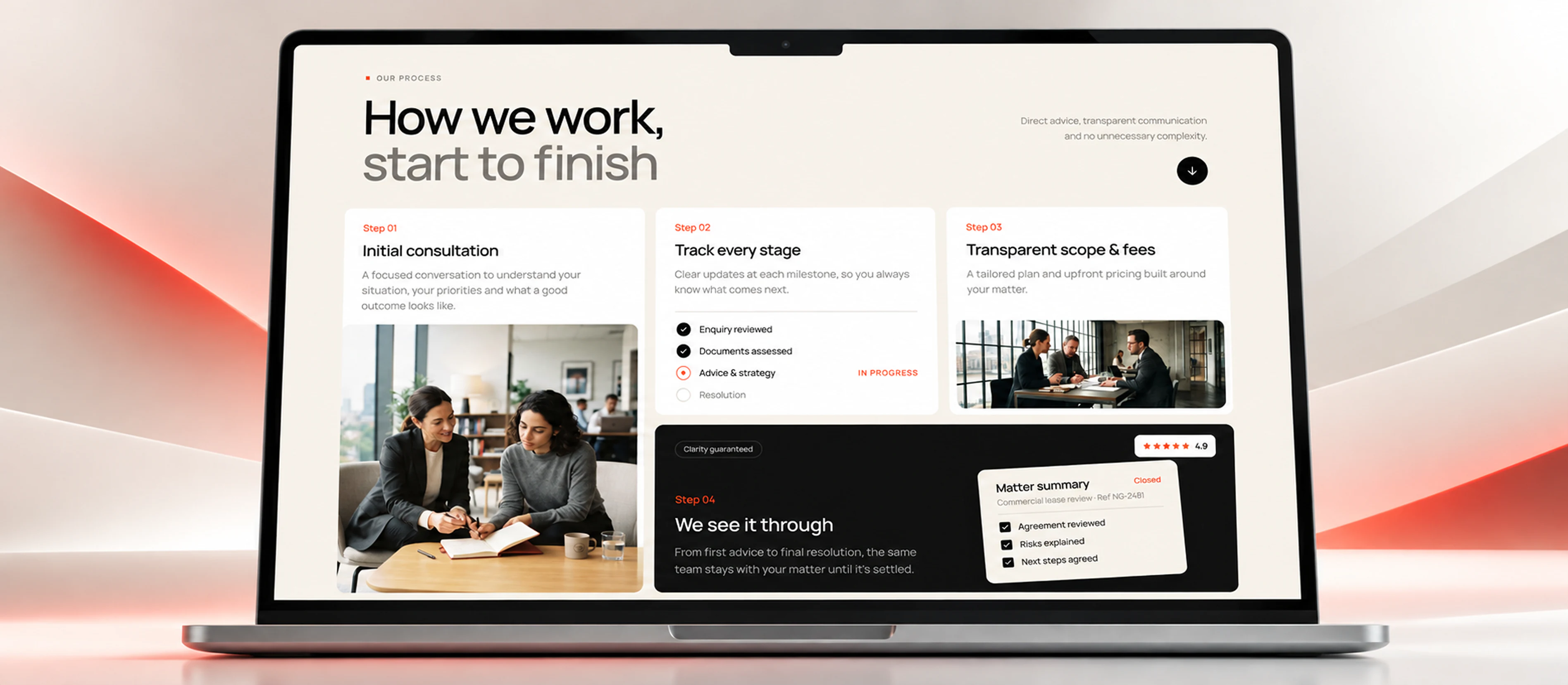 Northgate Legal client process interface